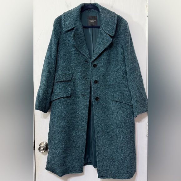 Talbots Jackets & Blazers - Talbots Wool Blend Pea Coat Jacket Petite Coat Teal
